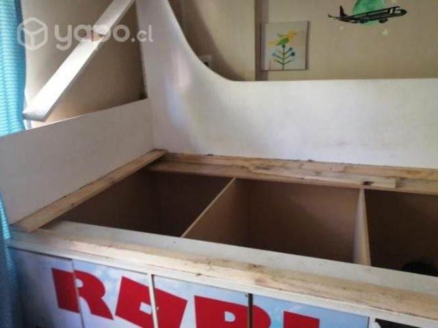 Cama 1 1/2 plaza diseño avión roblox