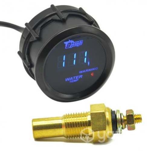 Reloj Digital Medidor Temperatura Agua Auto Sensor