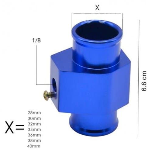 Reloj Digital Medidor Temperatura Agua Auto Sensor
