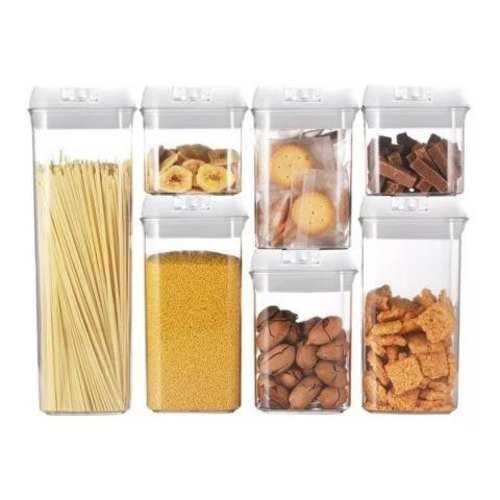 Set 7 Contenedores Herméticos Almacenamiento Despe