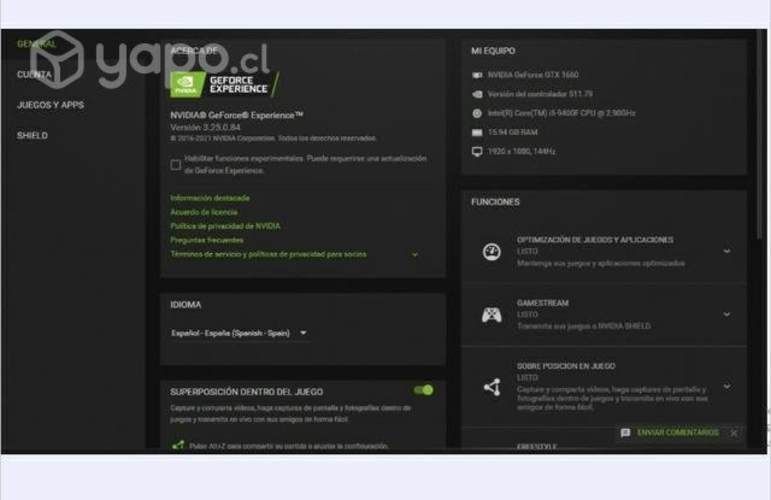 PC Gamer i59400F GTX 1660