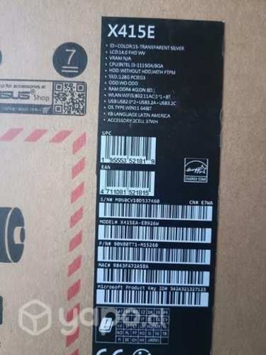 Asus X415e I3 11thg 4 Gb 128 Gb Ssd 14 Fhd W11