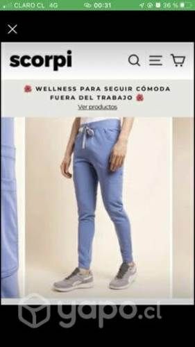 Jogger scorpi celeste talla M NUEVO