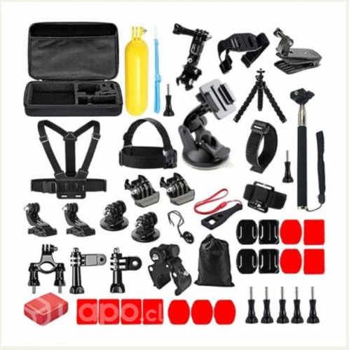 Kit 51 Accesorios Para Camara Deportiva Tipo Gopro