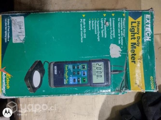 Medidor De Luz De Alta Resistencia Extech 407026