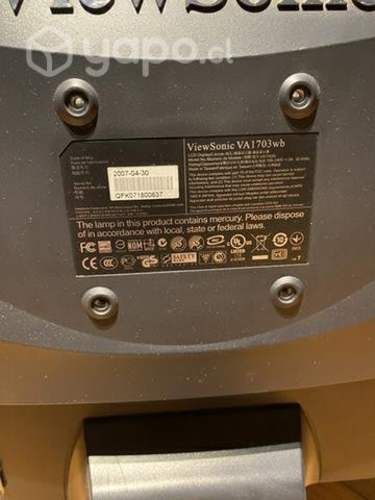 Monitor ViewSonic 17 modelo VA1703wb