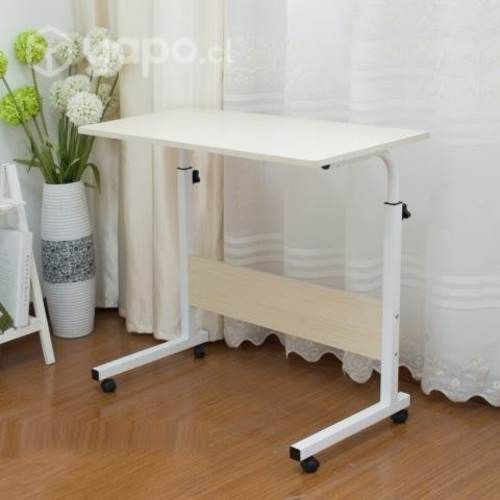 Mesa Notebook Computador Ajustable Con Ruedas Blan