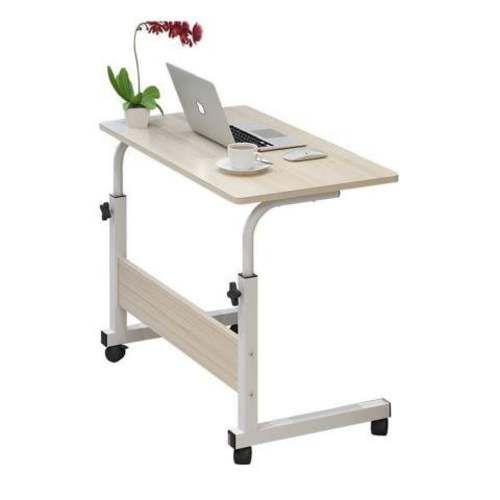 Mesa Notebook Computador Ajustable Con Ruedas Blan