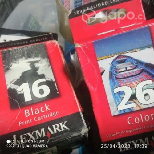 Packs de tintas Lexmark 16 y 26 originales