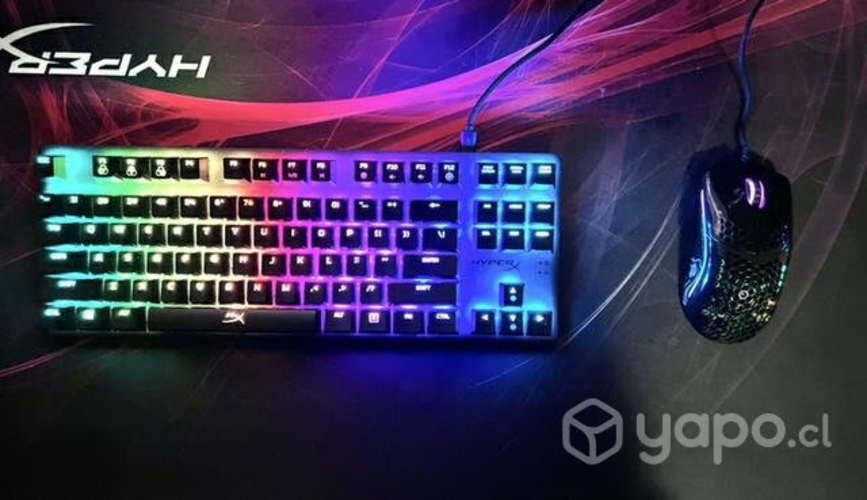 Teclado Hyperx Alloy core Y mouse Glorious Model o