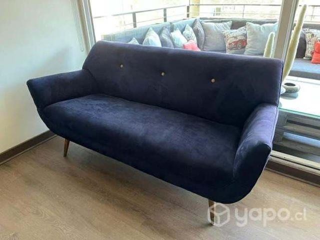 Sillón de Tela Azul