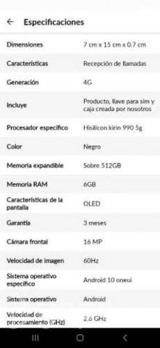 Huawei p40 lite impecable