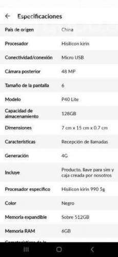 Huawei p40 lite impecable