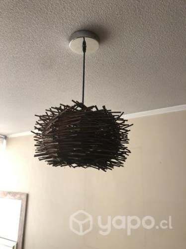 Lámparas de mimbre