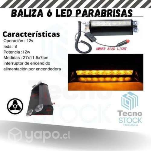Baliza led interior ambar
