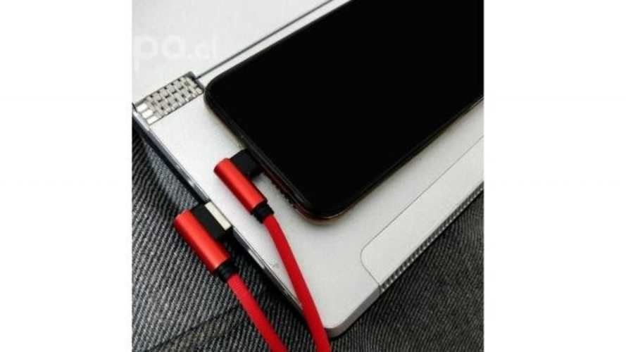 Cable Corto Usb A Tipo-c 90º L 25cm Carga Rapida