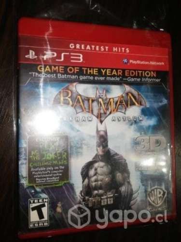 Batman arkham asylum. ps3. hablado en español.