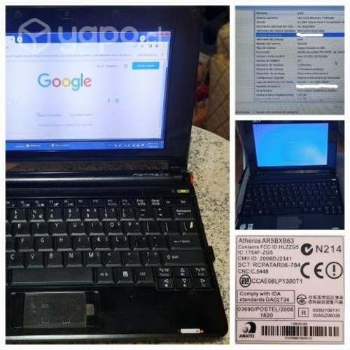 Acer One Aspire Mini Laptop Usada