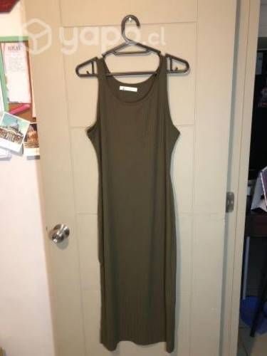 Vestido verde pardo - talla L/XL, mujer