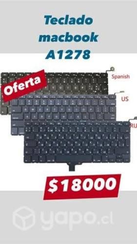 Teclado macbook a1278