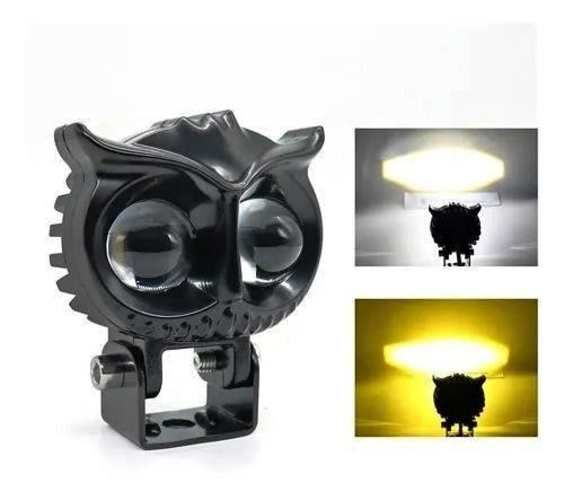 Foco Led Neblinero 50w Bicolor Auto Moto Búho Tipo