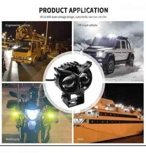 Foco Led Neblinero 50w Bicolor Auto Moto Búho Tipo