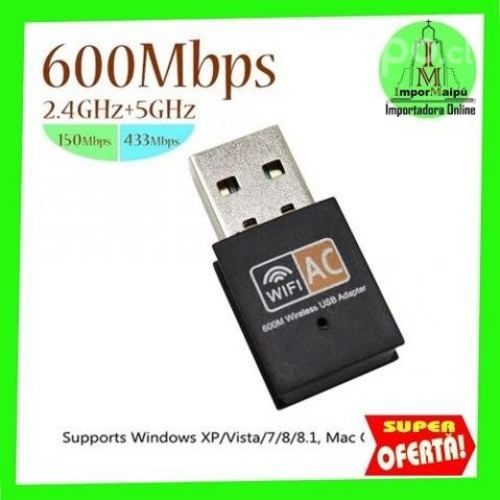 Adaptador Antena Wifi 600 Mbs 5G Modem Para PC o N