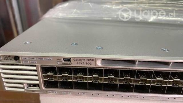 Switch capa L3 Catalyst 3850, 48 puertos de fibra