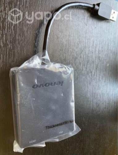 Adaptador Lenovo usb a Hdmi/vga