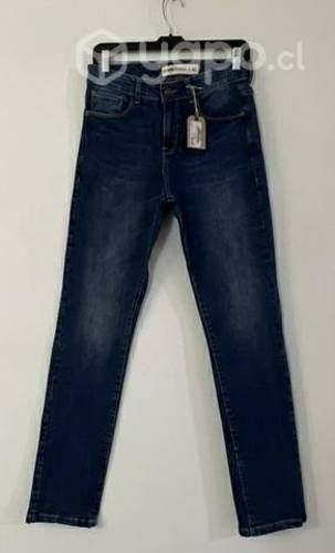 Jeans Elástico Marca Notth Star Talla 42 Azul