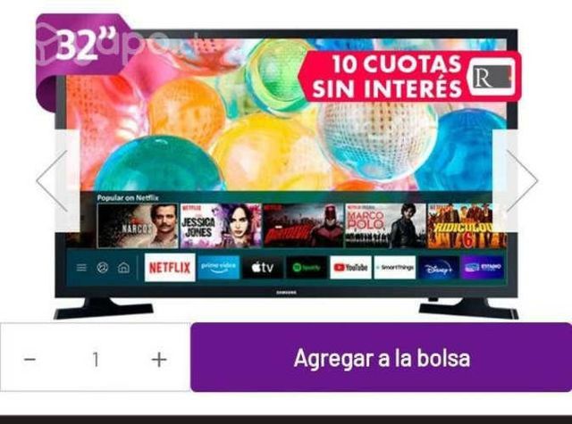 televisión smartv 38 pulgadas
