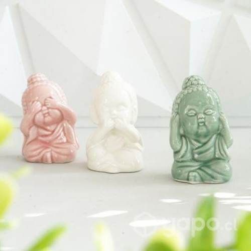 Set 3 Budas sabios trio ciego sordo mudo