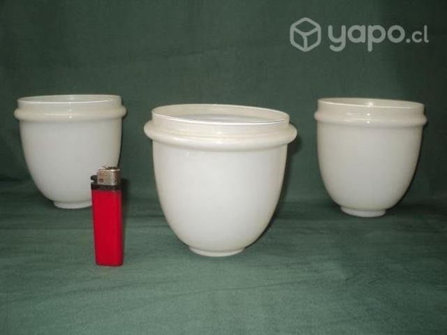 3 Antiguas Tulipas Blancas P/lámpara