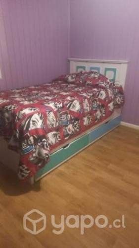 Cama de plaza y media