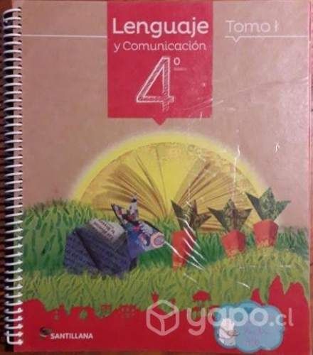 Libro Lenguaje 4 básico Santillana (3 tomos)