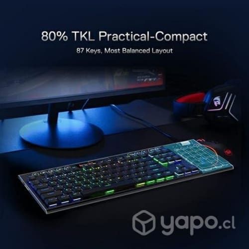 Teclado Mecanico Horus TKL wireless Gamer Redragon