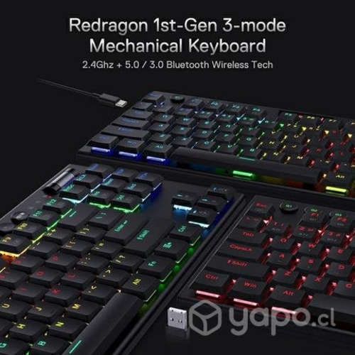 Teclado Mecanico Horus TKL wireless Gamer Redragon