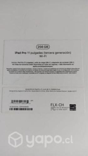IPad Pro 11 256gb 3rd generación
