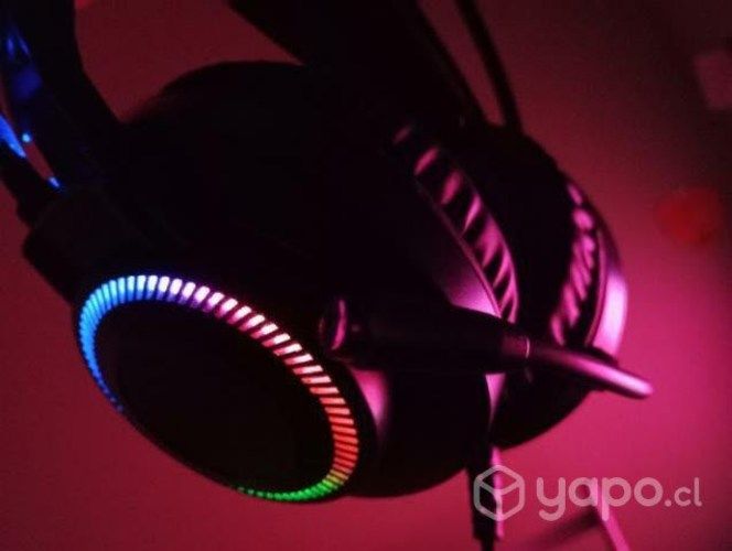 Audífonos con micrófono y luz