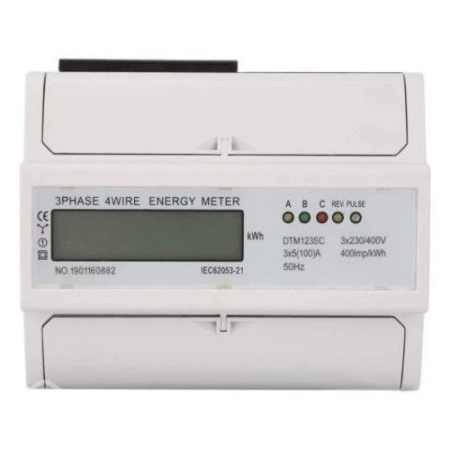 Medidor Trifásico Digital Kwh Din Ac 380v 5(100)a
