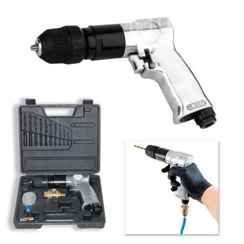 Taladro Neumático Con Maleta + 16 Piezas, Marca Fl