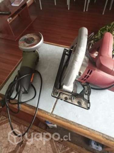 Cierra circular y esmeril