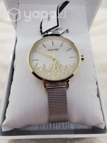 BAJÓ -nuevo Reloj pulsera mujer-Nina West plateado