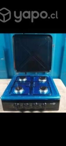 Cocina Encimera Gas 4 Quemadores Con Patas y Estan