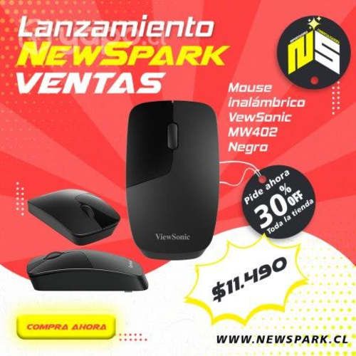 Mouse Inalámbrico Viewsonic Mw402 Negro