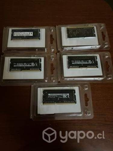 Memorias RAM 2GB DDR3L-1600 para notebooks