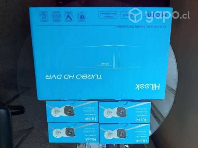 Kit 4 Canales Hilook 4 Camaras HD 720p Domo/Bala