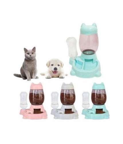 Dispensador Automático De Agua Y Comida Con Forma