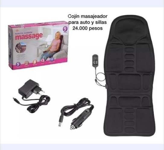Cojín masajeador para auto y hogar