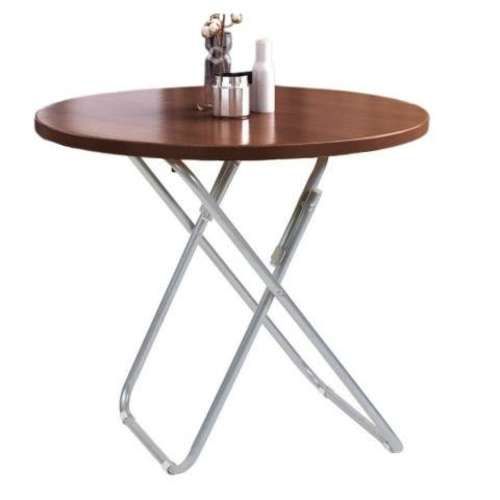 Mesa Comedor Plegable Redonda 70 CM Chocolate